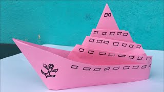 Download lagu How to make a paper ship | paper ship craft | paper craft paper ship | origami pirate ship | boat mp3