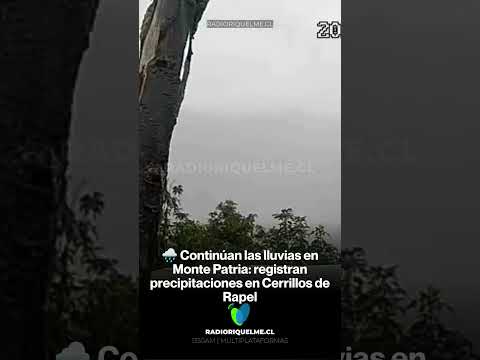 🌧️ Continúan las lluvias en Monte Patria: registran precipitaciones en Cerrillos de Rapel #shorts