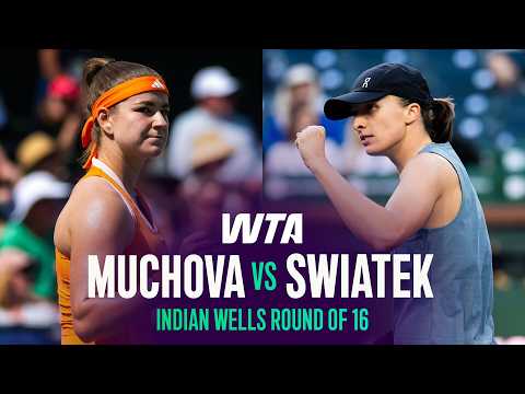 Karolina Muchova vs. Iga Swiatek | 2026 Indian Wells Round of 16 | WTA Match Highlights