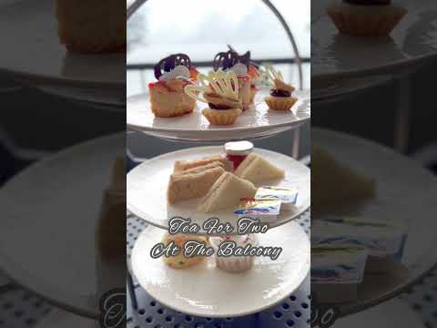 TEA WITH OCEAN VIEW #teatime #fingerfood #balcony