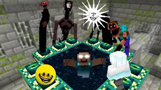 "ホラーmodの化け物"たちが協力してくれる世界【マイクラ】