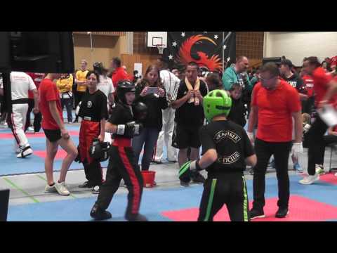 2017-06-17 Tyler Felde Sieg im Finale LK -40Kg  IDM der WKU - Sugambrer Fightclub