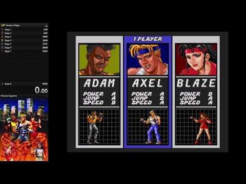 [Streets of Rage] Speedrun (No%, Axel, Easy) 43min04