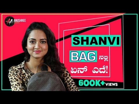 What's In My Bag With Shanvi Srivastava | Fashion | Sandalwood | Anushree Anchor