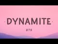 BTS - Dynamite (Lyrics)