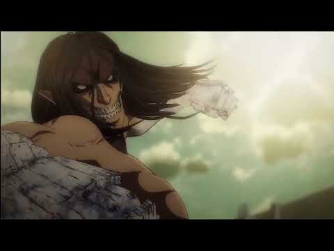 Eren vs Reiner, Porco and Pieck I Attack on Titan Season 4 part 2 I Full fight