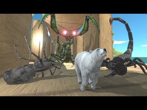 Tunnel of Nightmares Challenge | Escape from Giant Insects - Animal Revolt Battle Simulator