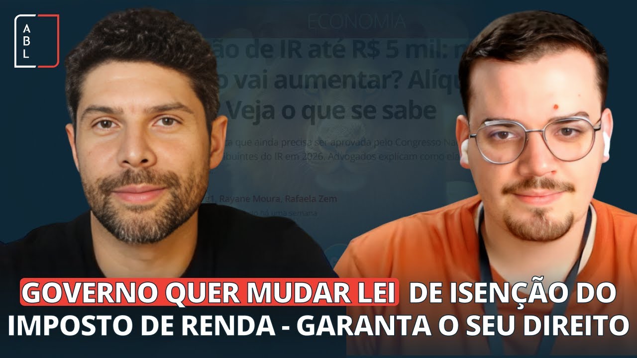 GOVERNO QUER MUDAR LEI DE ISENÇÃO DO IMPOSTO DE RENDA - GARANTA O SEU DIREITO