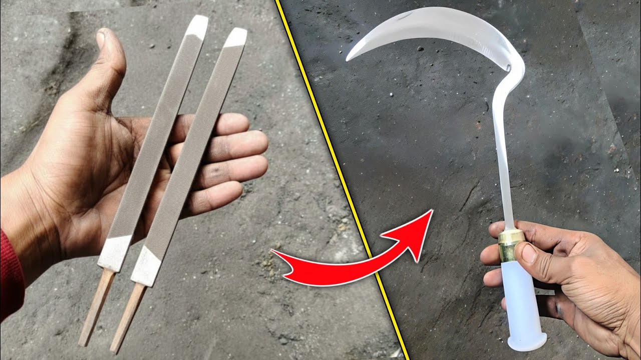 जंग लगी रेती से हंसिया बनाओ 🤯 | Making A Hasiya From Old File | Katari Making Process | Hasiy