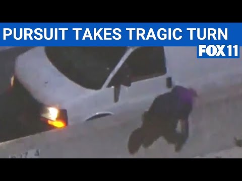 Man jumps out of moving van, dies after getting hit by LA freeway traffic mid-police chase