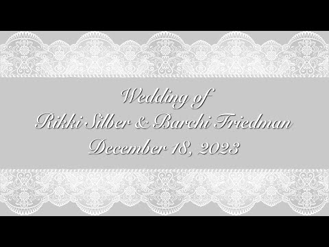 Wedding of Rikki & Barchi  Dec. 18, 2023