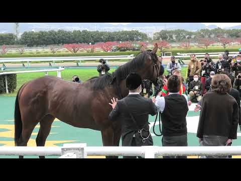 タッチウッドデビュー戦勝利後の記念撮影