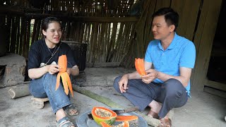 Sweet Papaya on the Farm and Happy Girl, Should I Go to Her?. Robert | Green forest life