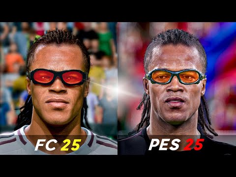 EA Sports FC 25 vs eFootball 2025 | Icons & Legends Player Faces Comparison!