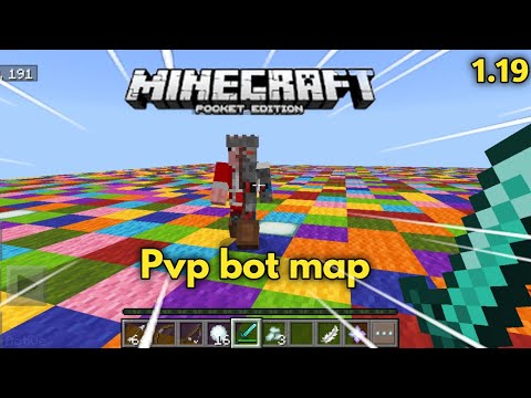Rock Gamer⁴⁵ - Best pvp bot practice map for minecraft pe | pvp practice map for mcpe 1.19
