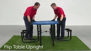 How to Assemble Round Metal Picnic Tables