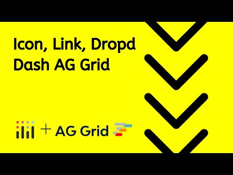 Dash Ag Grid - Icons, Dropdowns, and Links