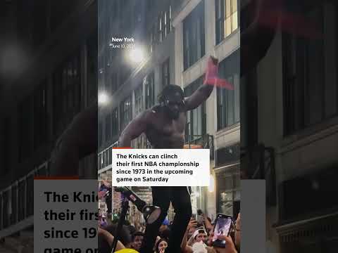 Video Thumbnail: Fans celebrate as Knicks complete greatest Finals comeback