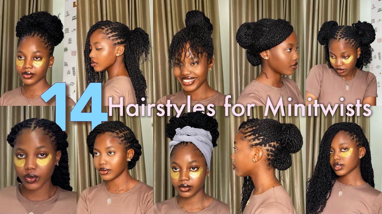14 WAYS TO STYLE YOUR MINI TWISTS || BEGINNER FRIENDLY TUTORIAL // Elegant & unique hairstyles