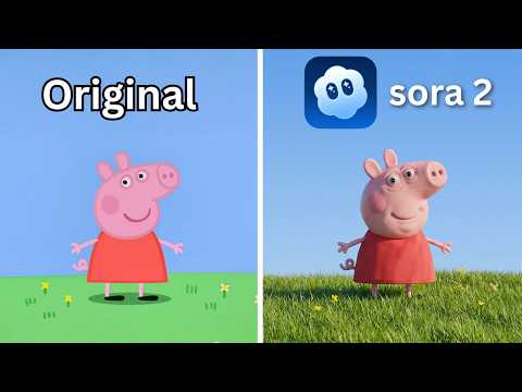 Sora 2 Remake iconic Scenes From Peppa Pig But Realistic