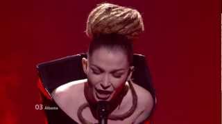 Rona Nishliu - Suus (Albania) Eurovision 2012 Grand Final Original HD 720P