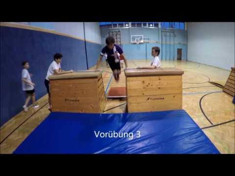 Hocke am Kasten-Sportunterricht