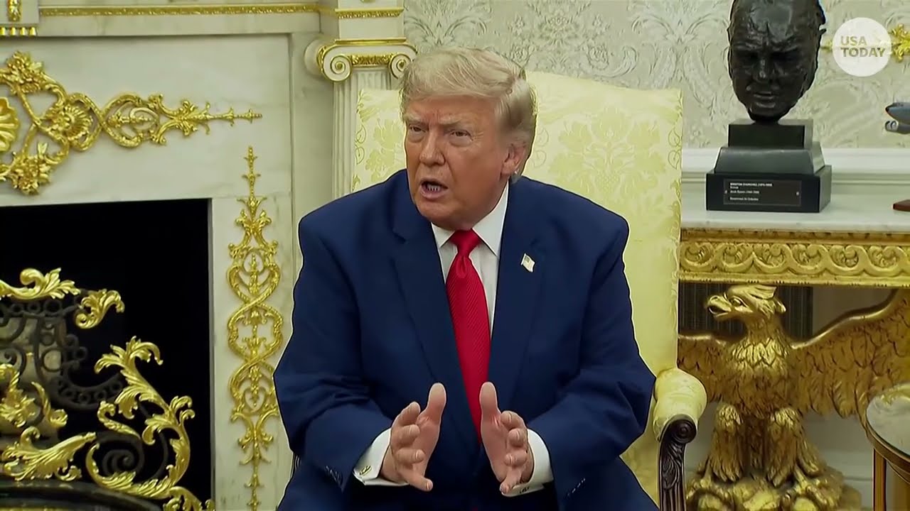 Trump addresses US Iran war involvement: 'We're not leaving right now.'