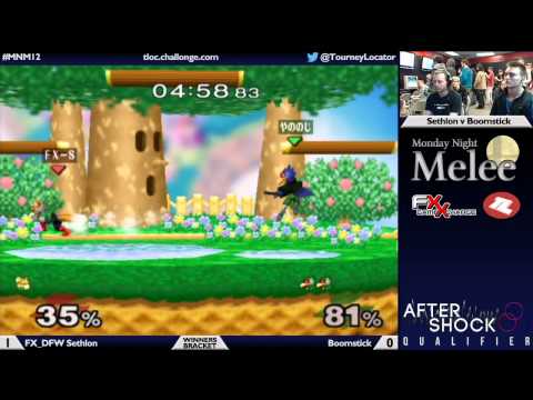MNM 12 Melee - FX_DFW Sethlon (Fox) vs Boomstick (Falco) - Winners Bracket