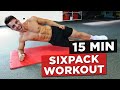 15 MIN SIXPACK WORKOUT NO EQUIPMENT BODYWEIGHT WORKOUT