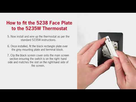 How to swap to a black face plate on the 5235W controller
