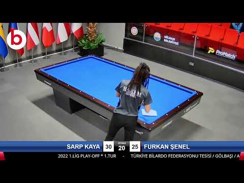 SARP KAYA & FURKAN ŞENEL Bilardo Maçı - 2022 1.LİG PLAY-OFF-1.TUR