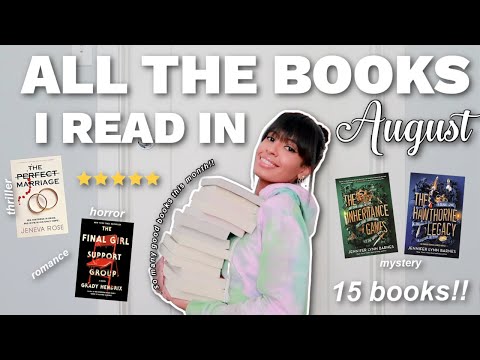 ALL THE BOOKS I READ THIS MONTH 2022 (august book wrap up) ~books to read this fall~