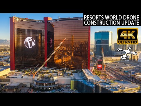 Resorts World Las Vegas Drone Construction Update | Las Vegas Drone