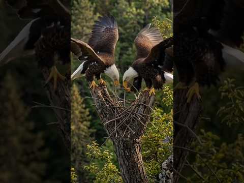 Watch Eagles Build a Massive Nest FAST | Timelapse