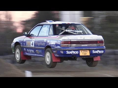 OnBoard a Subaru Legacy RS Rally with Totò Riolo at Motor Show Bologna 2017!