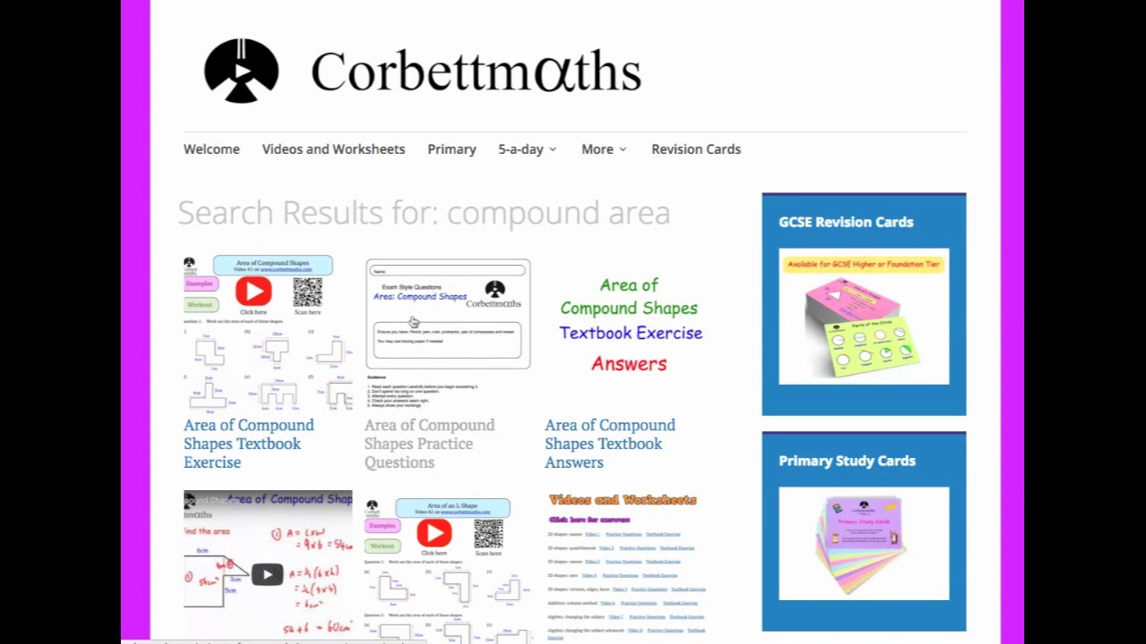 Corbettmaths Update - September 2019