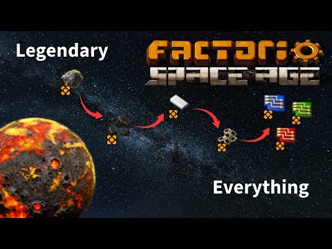 How to get LEGENDARY EVERYTHING - Factorio Space Age