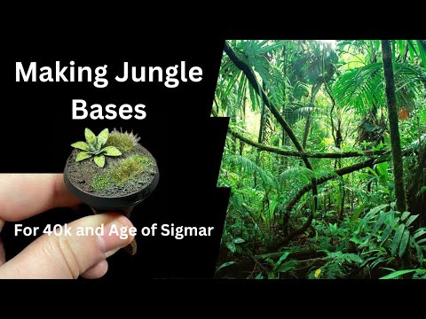 Making Jungle Bases! - Great for 40k or AoS