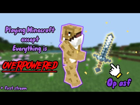 VioletPeaceMaker - Playing Minecraft except I get OVERPOWERED WEAPONS + first stream
