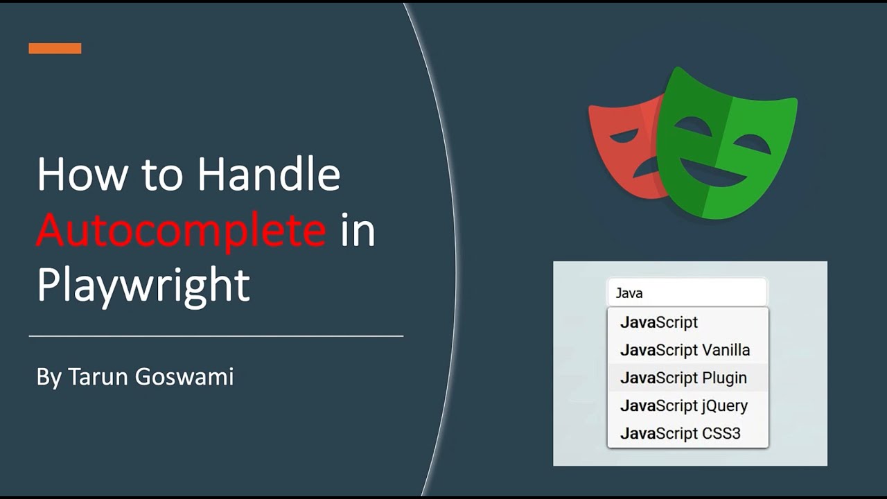 Handle Autocomplete in Playwright