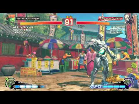 SSF4-AE: WER1045BLANKA [Blanka] VS Poongko [Seth]