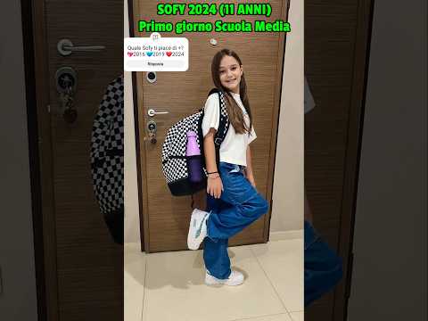 Quale SOFY "Back To School"  ti piace di più? 💖Sofy 2016(3 anni) 💙Sofy 2019(6 anni) ❤️Sofy 2024 (11)