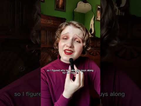 Come with me to get a 1920s haircut 💇🏻‍♀️ || #shorts #haircut #1920s