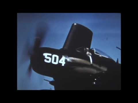 US Navy AD Skyraiders operations on USS Randolph (CV-15) in 1954
