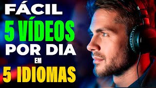 Como Criar 5 VÍDEOS POR DIA para 5 Canais  em Diferentes Idiomas Usando GPT grátis🤖 Com Essa Técnica