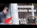 [CBF 500] Bremsbeläge wechseln vorne