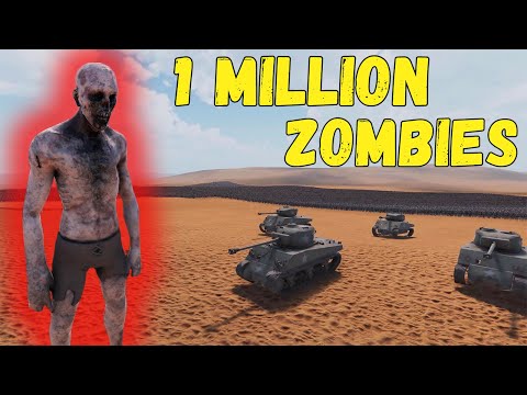 1 Million Zombies vs 4 Super Tanks - Ultimate Epic Battle Simulator 2 | UEBS 2