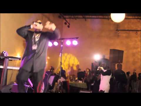 Emeczy performing at the Olamide concert in Maryland