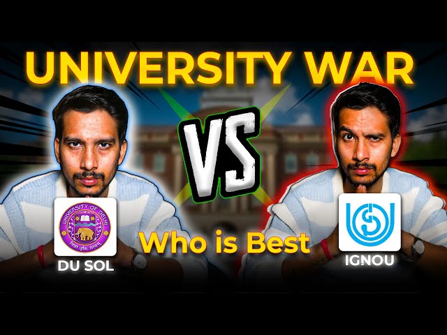 DU SOL vs IGNOU | Placement, Value, Exam, Fees | Final Winner!
