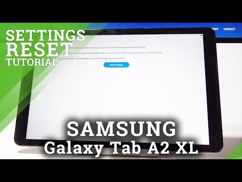 How to Reset Settings in SAMSUNG Galaxy Tab A2 XL - Restore Defaults Configuration